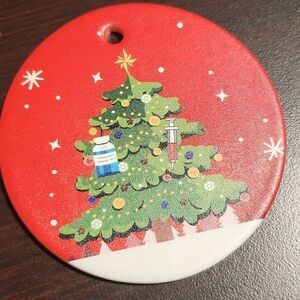 Medicine, pharmacy themed Christmas ornament